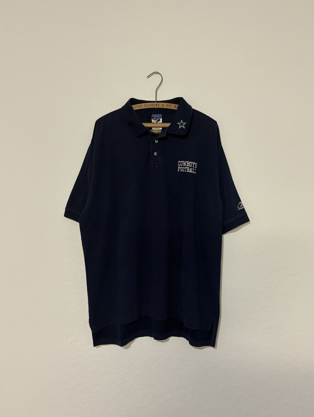 Vintage 90s Dallas Cowboys NFL Reebok Authentic Apparel Polo Shirt Size Men’s XL